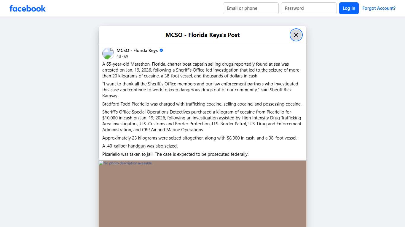 A 65-year-old Marathon, Florida,... - MCSO - Florida Keys Facebook